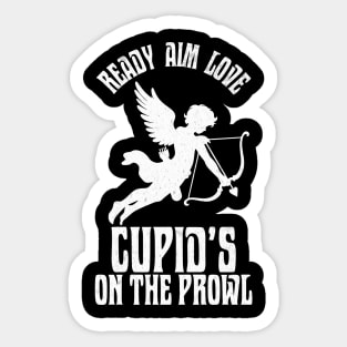 Valentine’s Day: Cupid’s on the prowl. Sticker